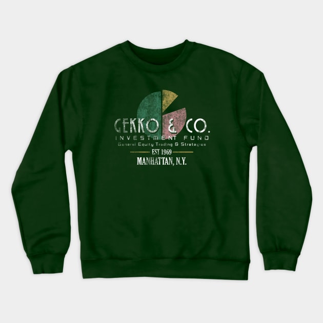 Gekko & Co, from Wall Street, distressed Crewneck Sweatshirt by hauntedjack